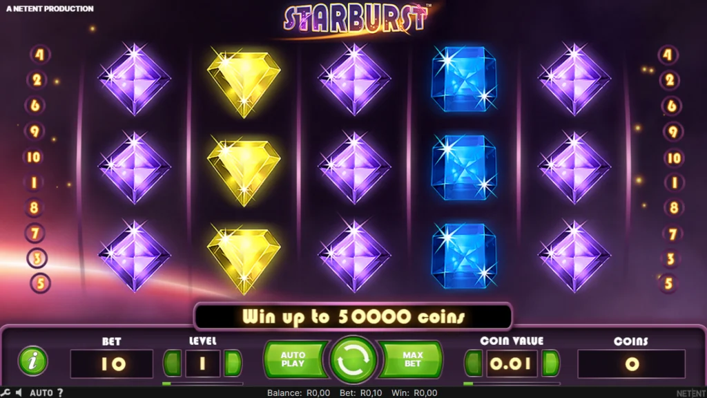 Starburst Slot Review: RTP, Wilds and How to Play 1 Starburst slot reels with gem symbols