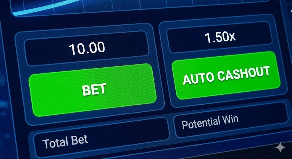 A vibrant graphic showing a stylized rocket ship exploding in space above a jagged multiplier line graph that has peaked and dropped. Large red neon text reads "CRASHED!" next to a final multiplier of 3.14x.