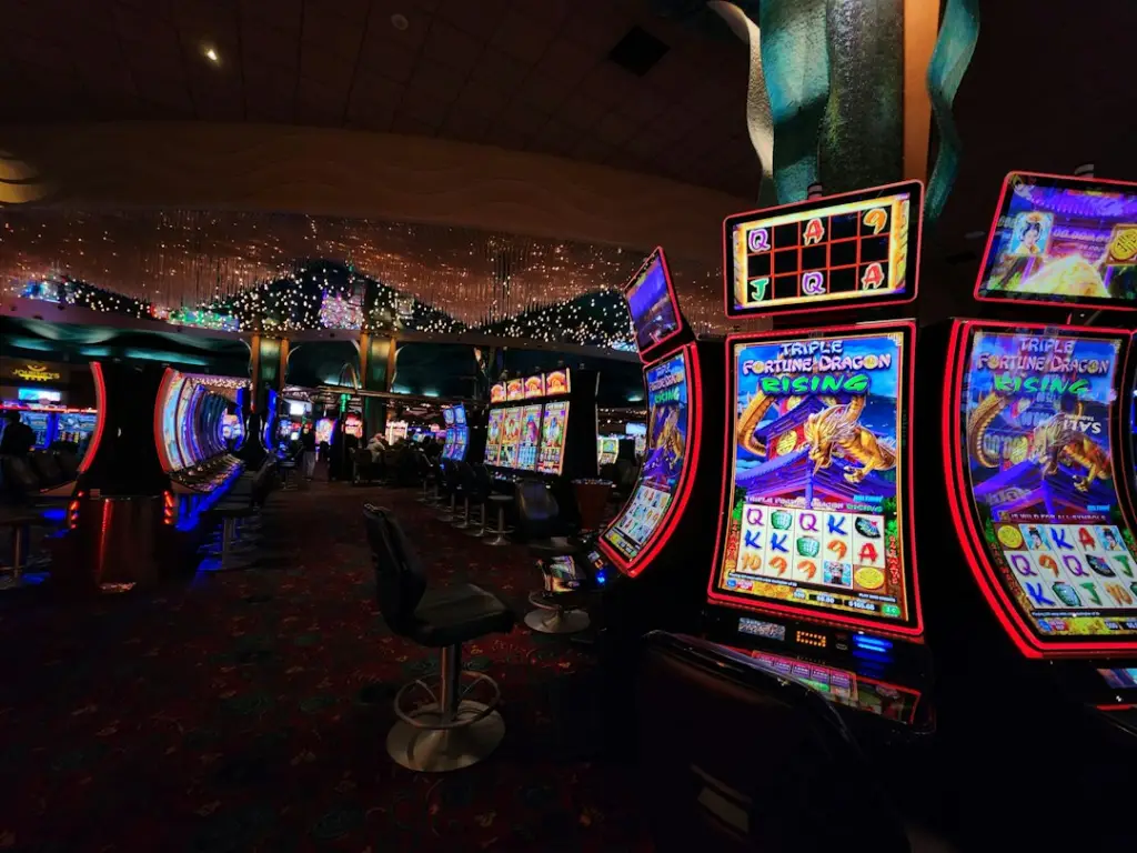 Types of slots: a casino floor filled with slot machines